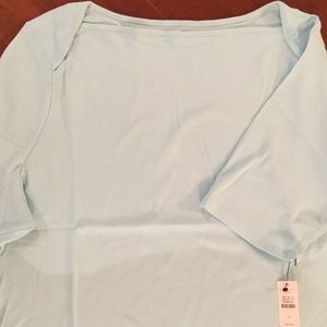 Talbots  new Capri blue bateau T shirt