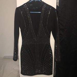 Black dress with embellishments