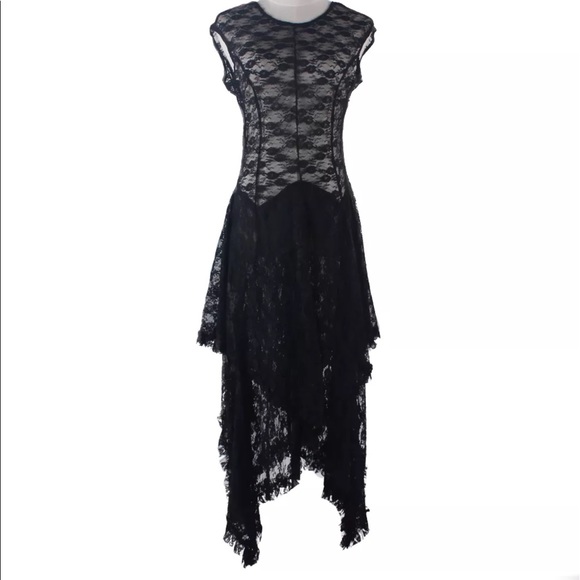 • Gorgeous Gypsy Lace Boho Dress in Black • - Picture 4 of 7