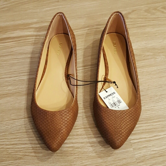 Express Cognac Flats
