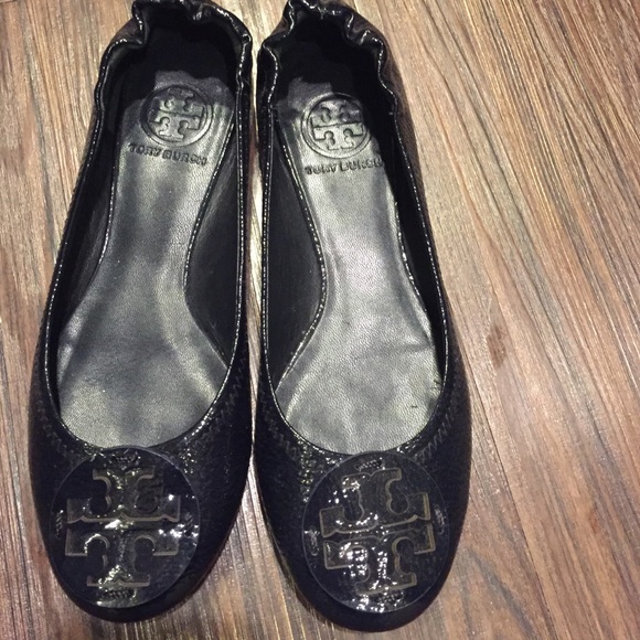 Navy Blue Tory Burch Flats