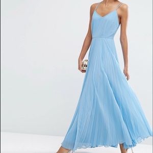 Asos's Light Blue Pleated Maxi Dress