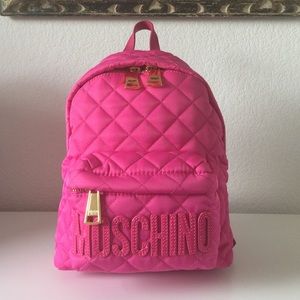 SS16 Moschino Couture X Jeremy Scott Backpack Pink