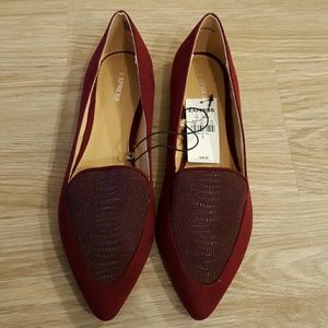 Express Maroon Flats
