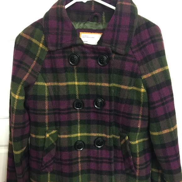 Plaid Peacoat