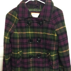 Plaid Peacoat