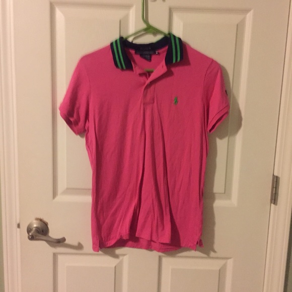 Pink Ralph Lauren Women's Golf Polo
