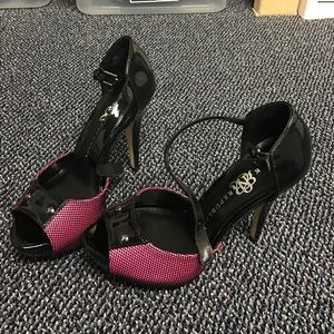 Rock republic black and pink heels