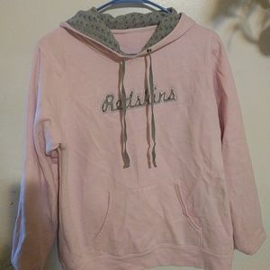 Light oink redskins hoodie