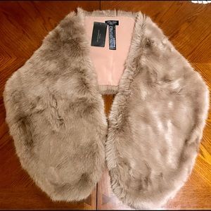 ZARA FAUX FUR STOLE/SCARF New w/ tags