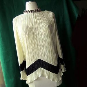 Antique B Altman Handkerchief Hem Accordion Blouse
