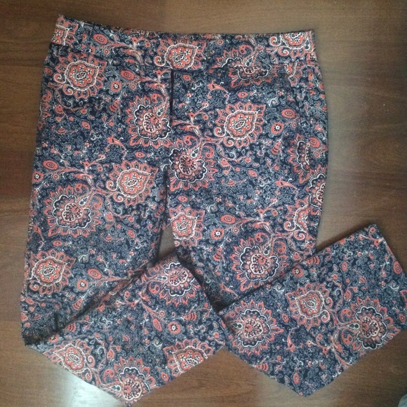 Dalia floral crop pants