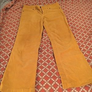 J Crew Mustard Corduroys