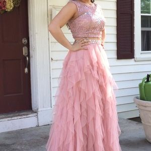 Prom Dress 2 Piece Pink