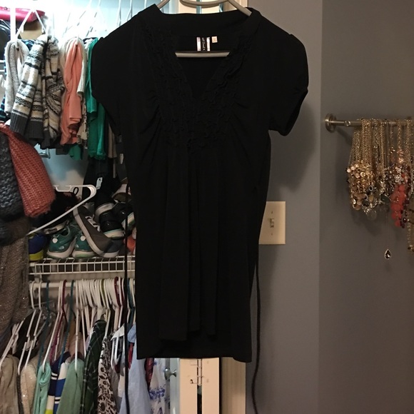 Black ruffle JC Penny shirt