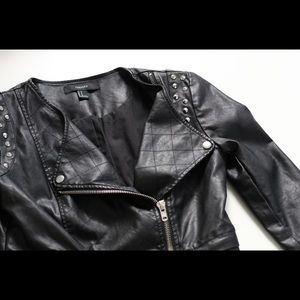 Faux leather jacket