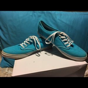 Blue and white Vans