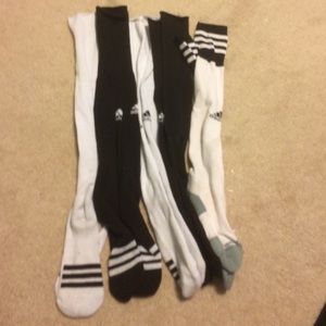 Five pairs of soccer socks