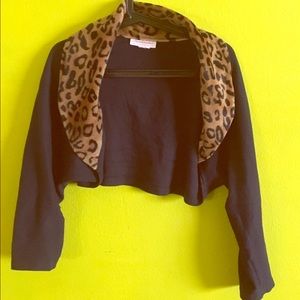 Heartbreaker Fashion Leopard print bolero