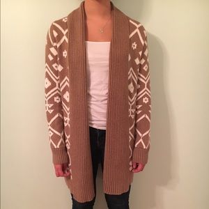 Thick long cardigan