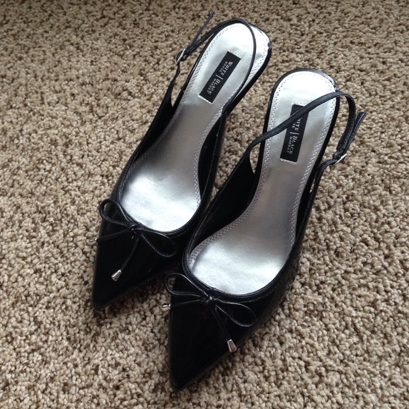WHBM Meredith Patent Leather Slingbacks