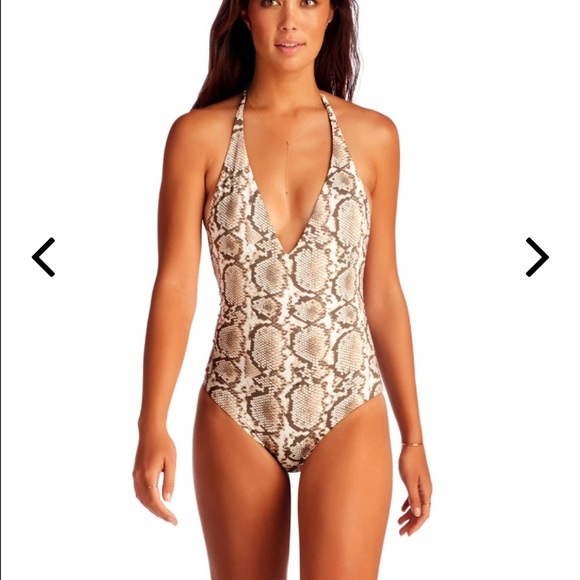 Vitamin A low cut one piece bathing suit