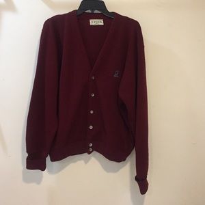 thrifted men's izod cardigan