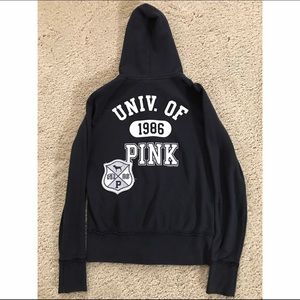 PINK Black Sweat-jacket