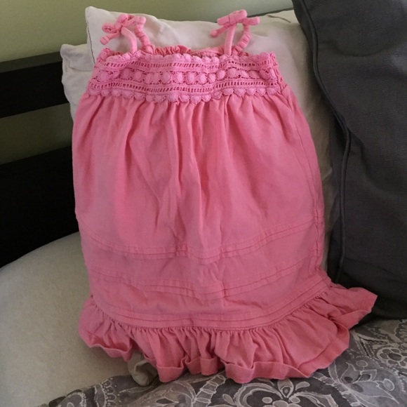 Peach dress for baby girl