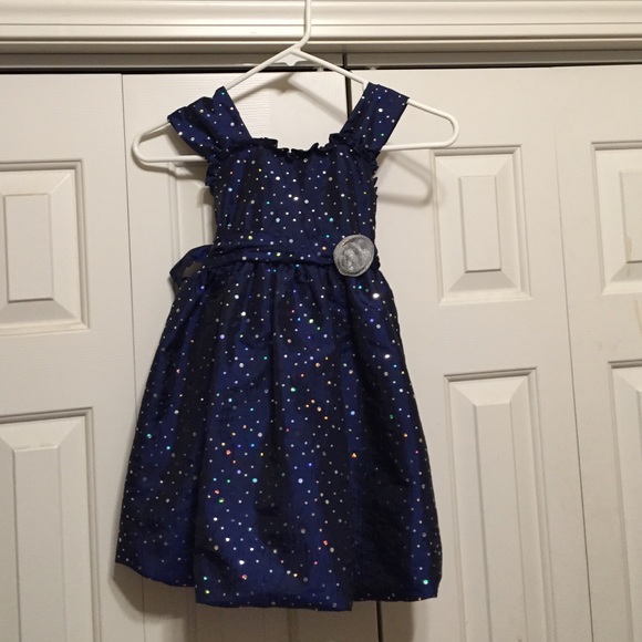 Navy and Silver special occasion dress