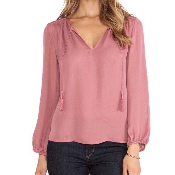 JOIE Odelette blouse in Rouge. XS. Like new!