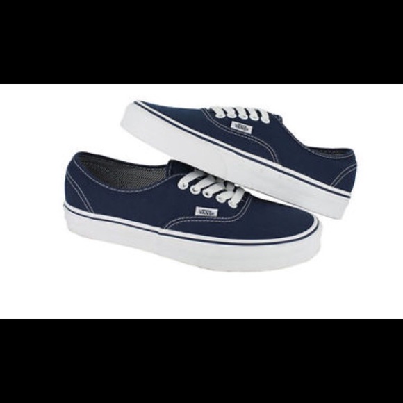 * ON HOLD* Women's navy blue&white authentic Vans