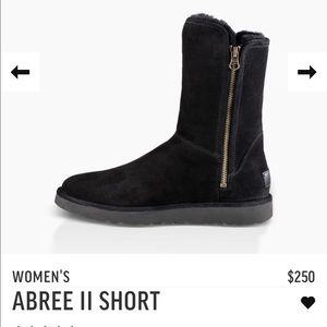 Black Abree UGG Boots