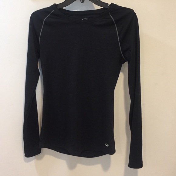 black CG running shirt