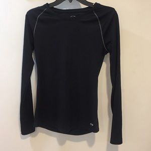 black CG running shirt