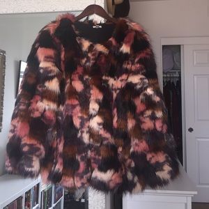 Ecote Molly Multi Colored Faux Fur