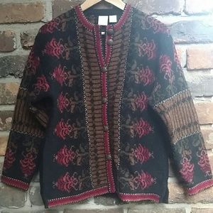 100% Wool Winter Cardigan Sweater