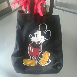 Mickey Mouse Glittery Canvas Tote