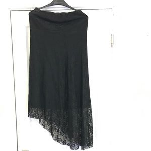 Women's Black Strapless Dress