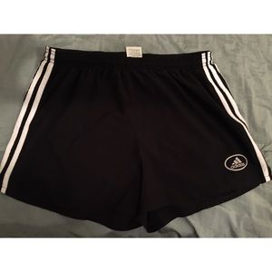 Adidas size L lined women's running shorts