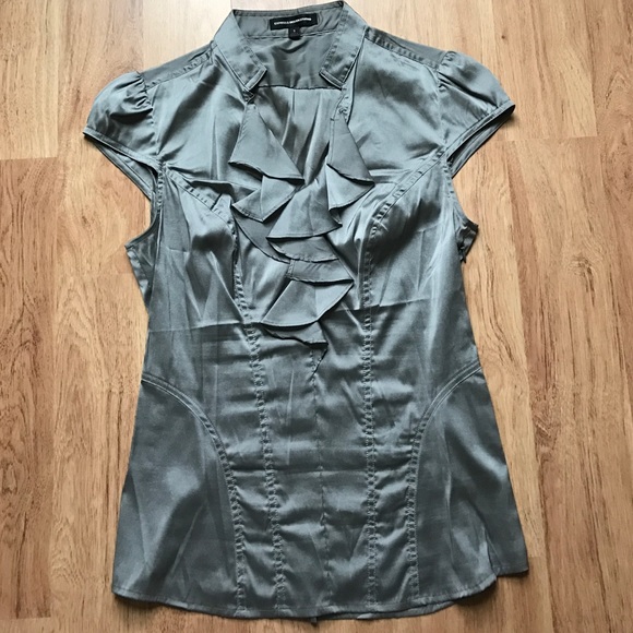 Express dressy gray top