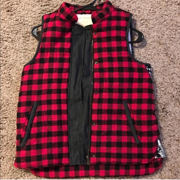Plaid vest