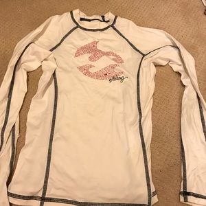 Billabong rash guard, long sleeve size small