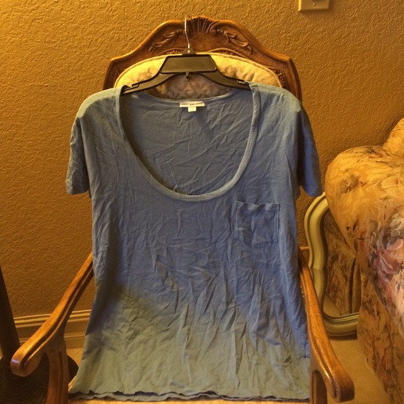 James Perse Tops - Never worn. Great light blue cotton shirt.