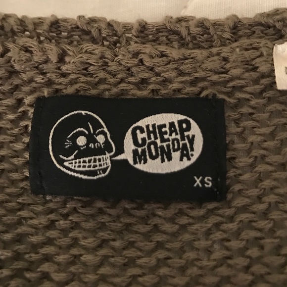 Cheap Monday Army Green Sweater - Picture 2 of 4