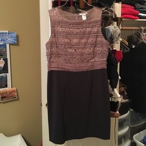 Sequin top - Grey Bottom dress