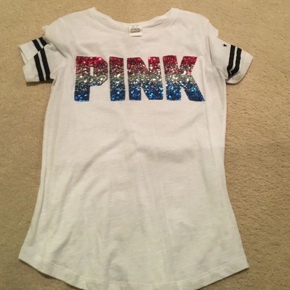 Victoria's Secret pink sequin shirt