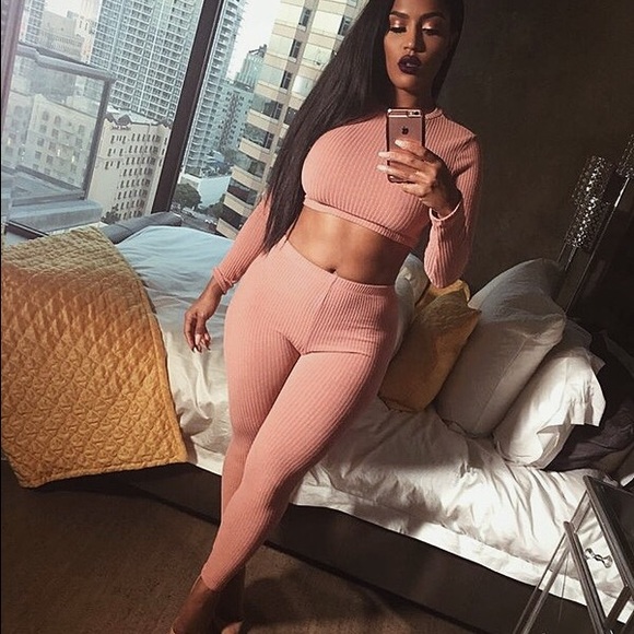Rose Pink Fashion Nova Wanderlust Leggings
