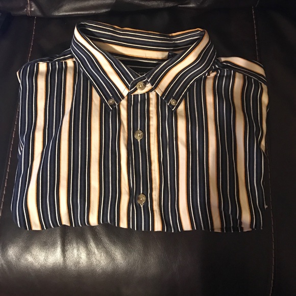 Harbor Bay Striped Short Sleeve Shirt Size 2XLT
