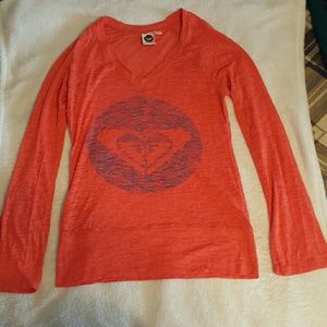 Roxy long sleeve see through shirt